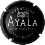 Ayala - n°0039c - Brut Majeur, verso noir avec écusson métal : Foto Recto